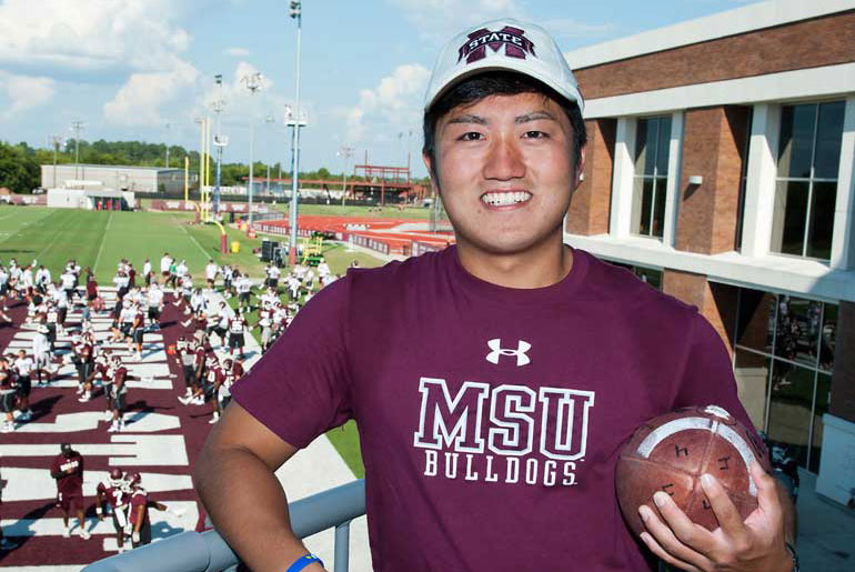 Japanese linebacker at MSU gets first-hand view of U.S. football