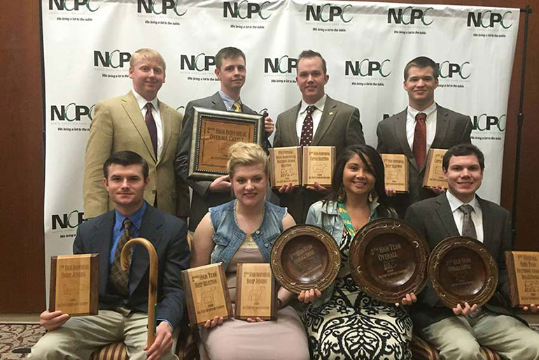 2015 MSU Livestock Judging Team