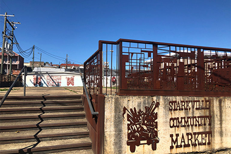 photo of former site of the Starkville Community Market