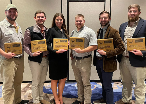 MSU graduate student winners at the 2023 Beltwide Cotton Conference